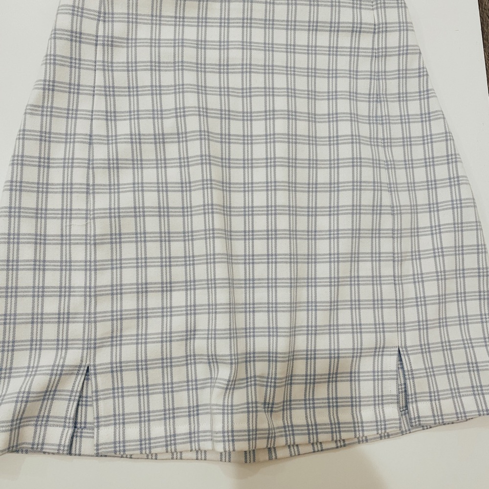 plaid skirt with slits from brandy melville